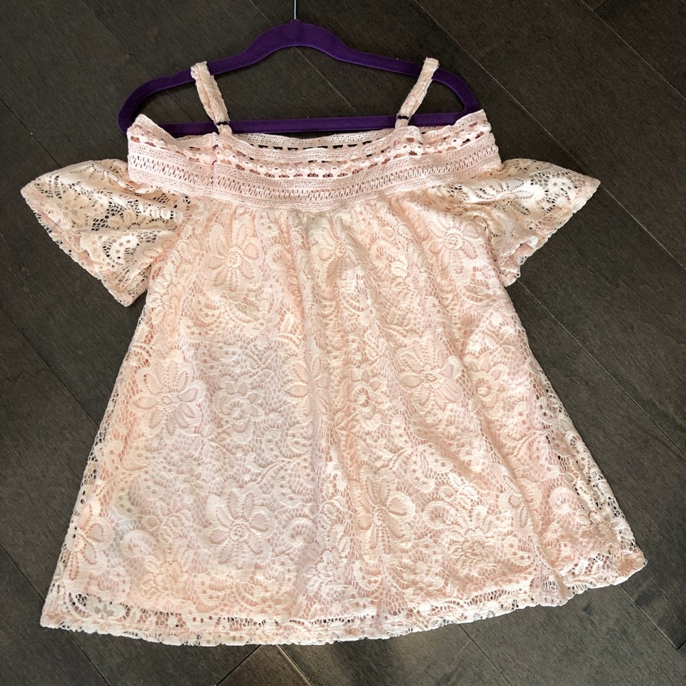 Rose Off the Shoulder Top